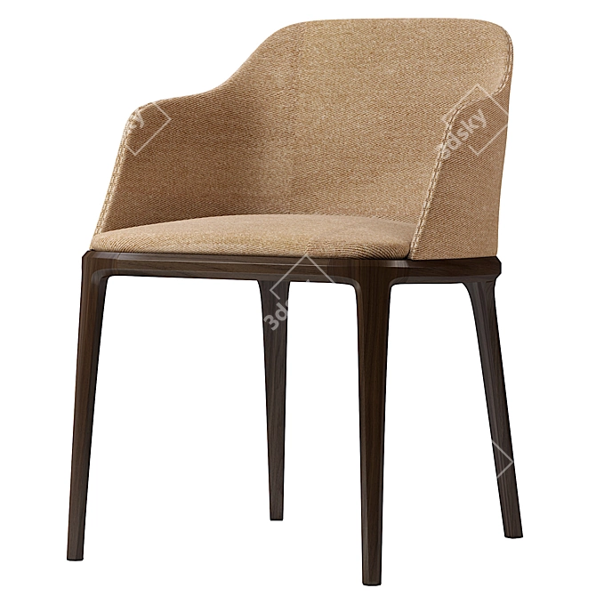 Elegant Poliform Grace Chair 3D model image 1