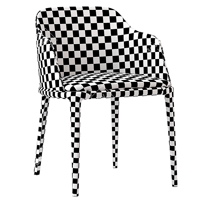 Elegant Poliform Grace Chair 3D model image 4