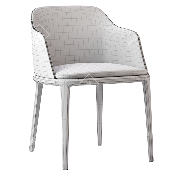 Elegant Poliform Grace Chair 3D model image 5