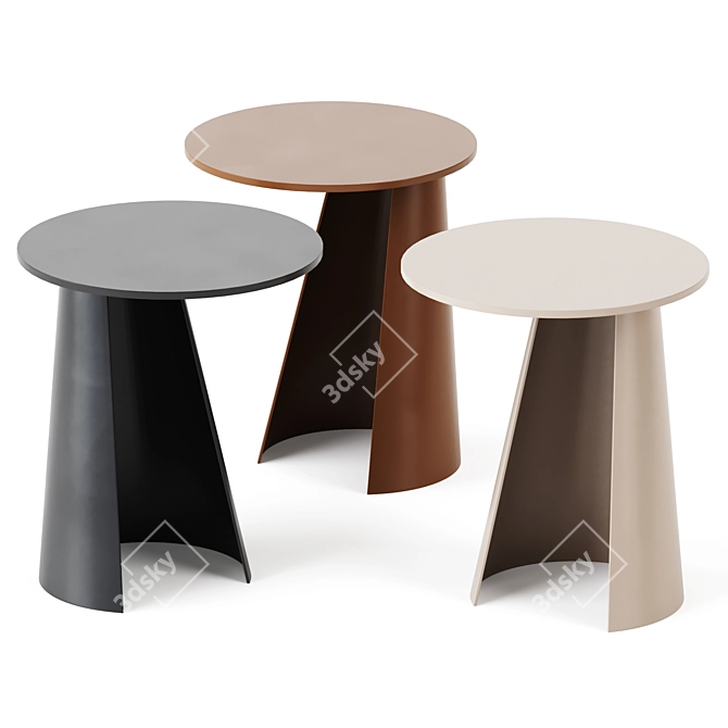 Victor Side Table: Refined & Functional 3D model image 1