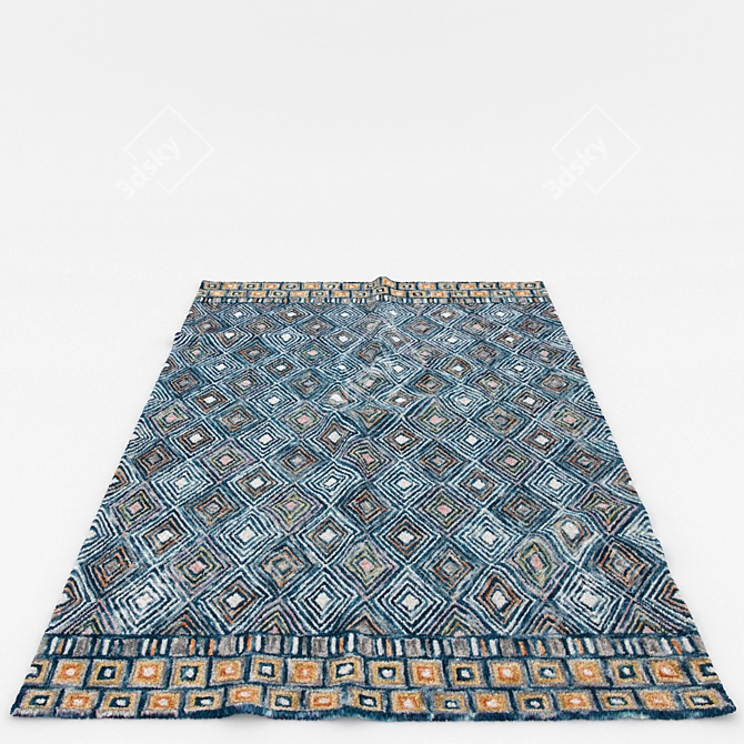 Versatile Set of 6 Rugs 3D model image 6