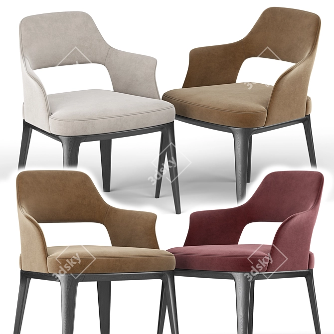 Sophie Lite Chair: Elegant and Ergonomic Furniture 3D model image 2