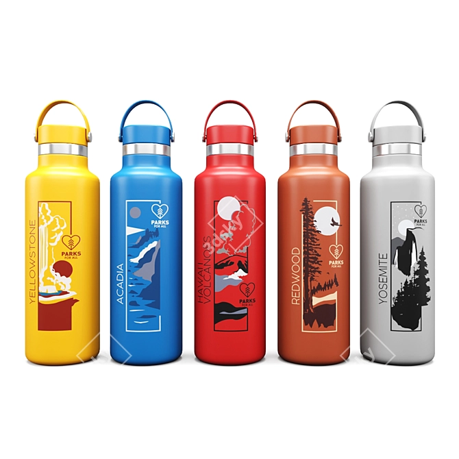 National Park Hydro Flask 3D model image 1