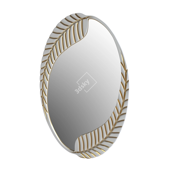 Sleek STL File Mirror 3D model image 2