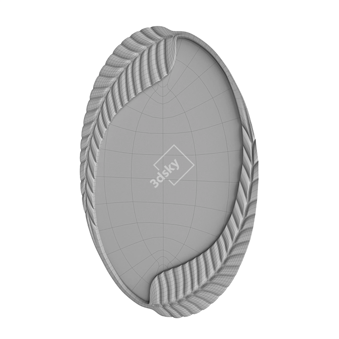 Sleek STL File Mirror 3D model image 4