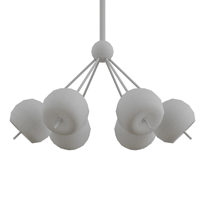 Sleek Quest LED Pendant 3D model image 3