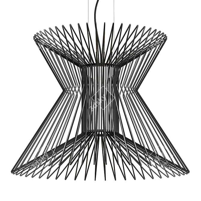 Syrma LED Pendant: Modern Millimeter Beauty 3D model image 2