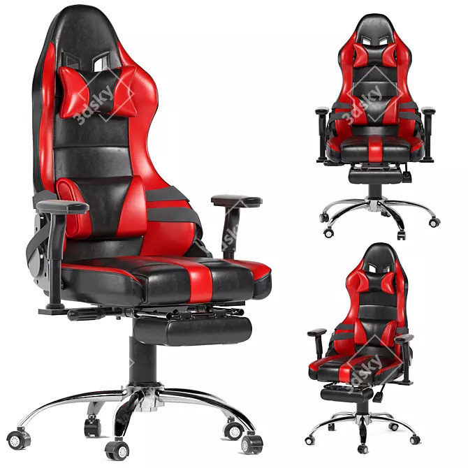 Strike Gaming Armchair: Ultimate Comfort & Style 3D model image 1