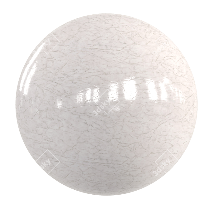 Elegant Light Gray Marble 3D model image 1