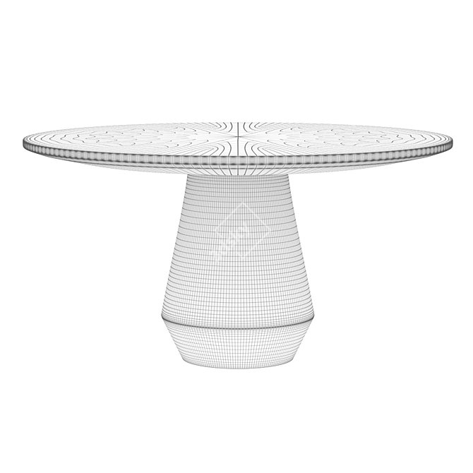 Collector's Charlotte Dining Table: Elegant and Spacious 3D model image 4