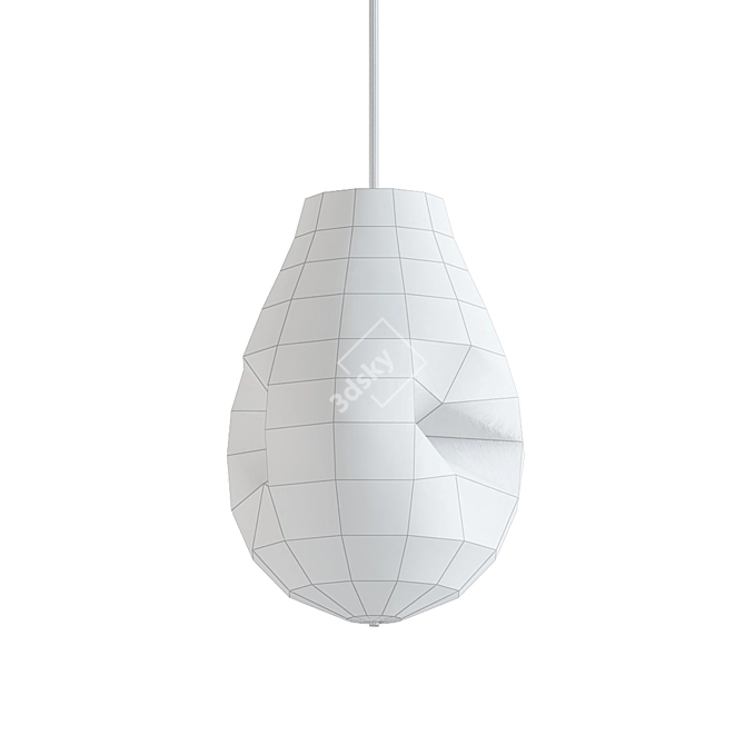 Sleek Nordic LED Pendant 3D model image 2