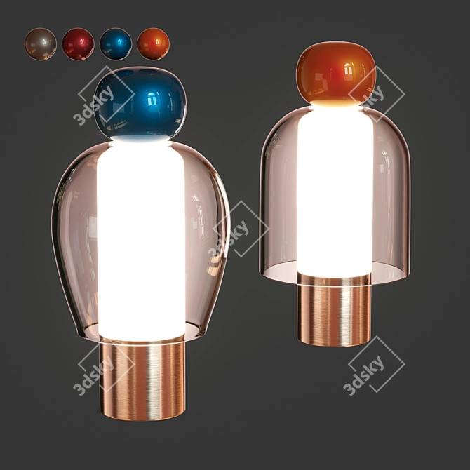 Sleek LED Table Lamp 3D model image 1