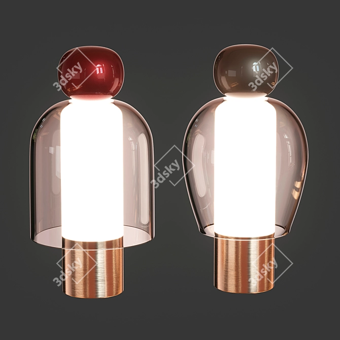 Sleek LED Table Lamp 3D model image 2