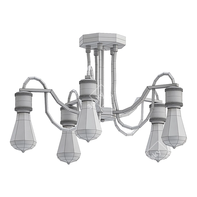 Modern Ceiling Chandelier - Arte Lamp 3D model image 2