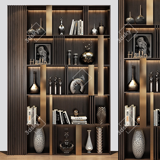 Elegant Cabinet: 0401 3D model image 1