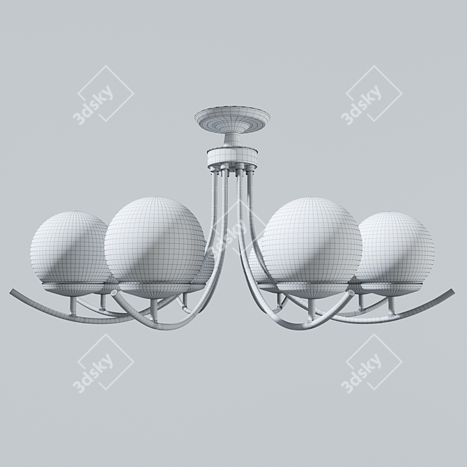 Elegant Arte Lamp Scarlett Pendant 3D model image 3