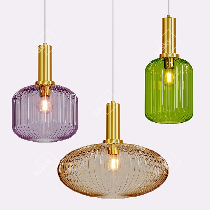 Modern Irs Pendant Light 3D model image 1