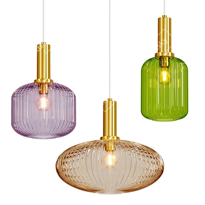 Modern Irs Pendant Light 3D model image 7