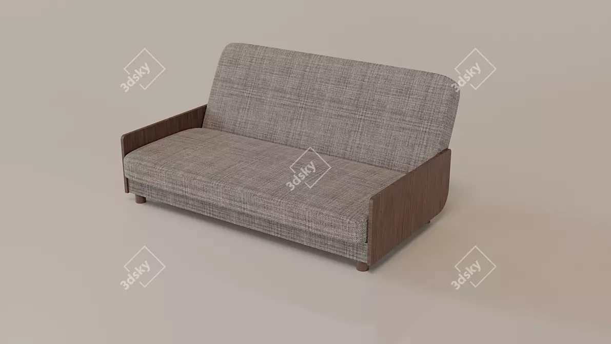  Soviet Chic Sofa 3D model image 2