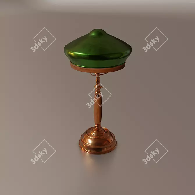 Title: Retro Soviet Table Lamp 3D model image 1