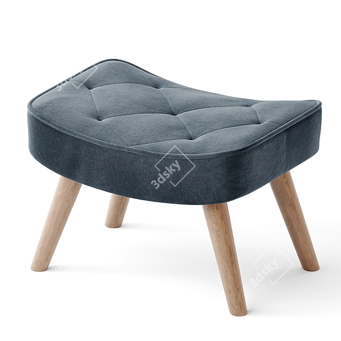 Hygge Ottoman: Modern Comfort for Your Space 3D model image 3