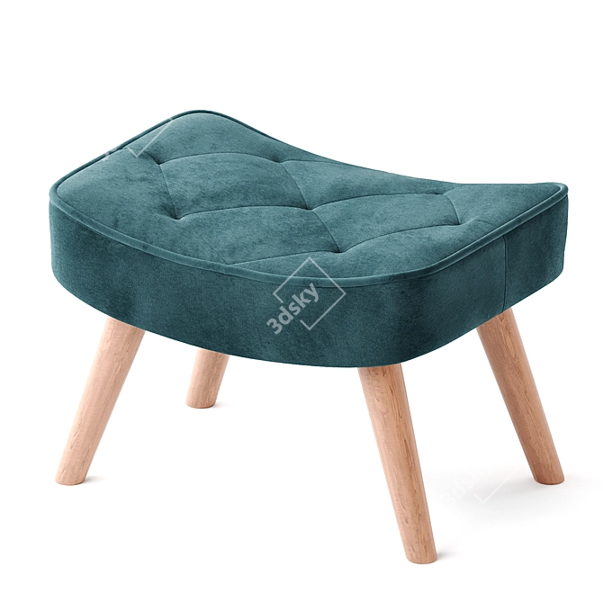 Hygge Ottoman: Modern Comfort for Your Space 3D model image 6