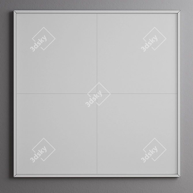 Polygonal Framed Art Collection - 4 Unique Pieces 3D model image 3