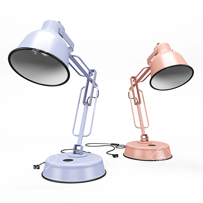 Scandi Pastel Desk Lamp 3D model image 1