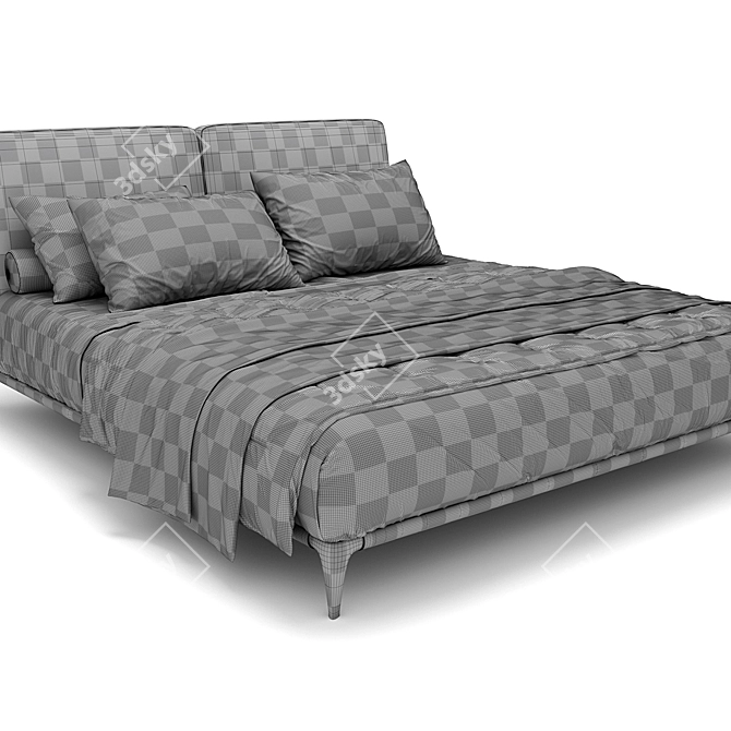Modern Park Poliform Bed 3D model image 3
