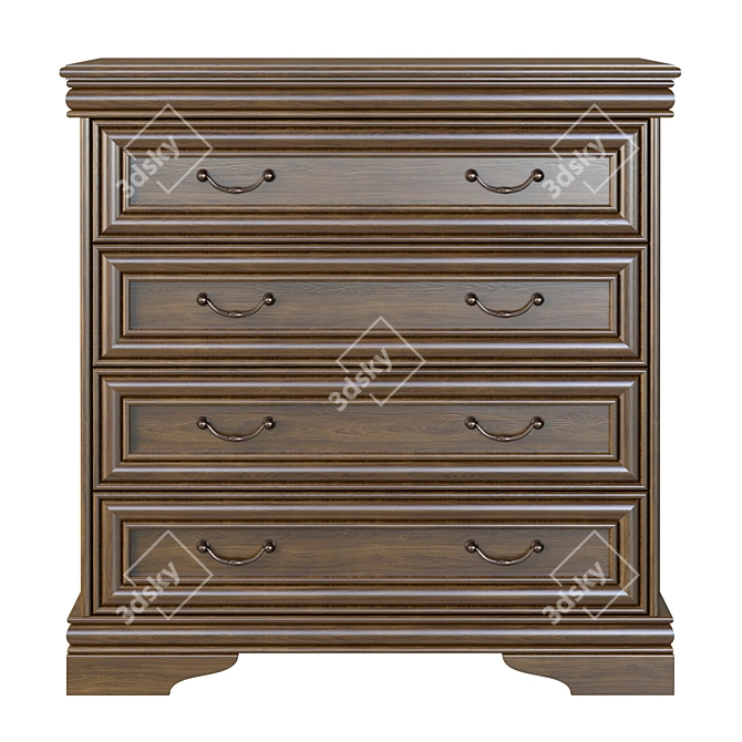 MK-60 Series Chest of Drawers 3D model image 2