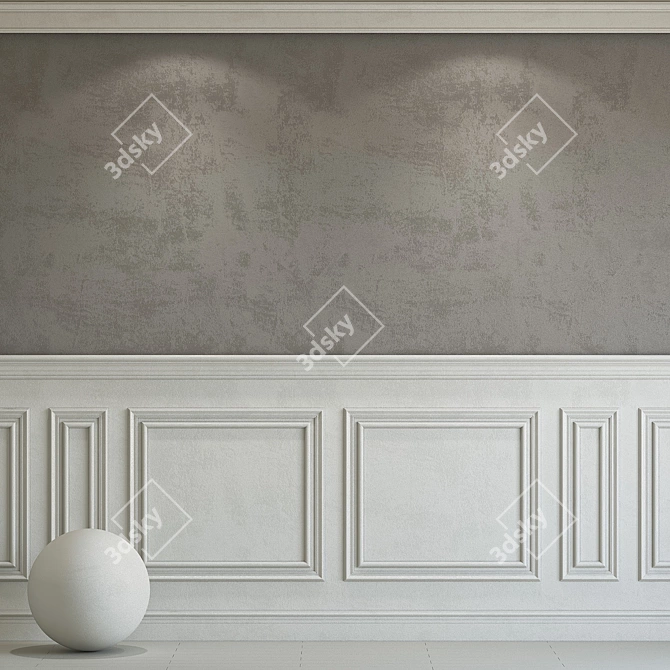 Elegant Molding Plaster 226 3D model image 1