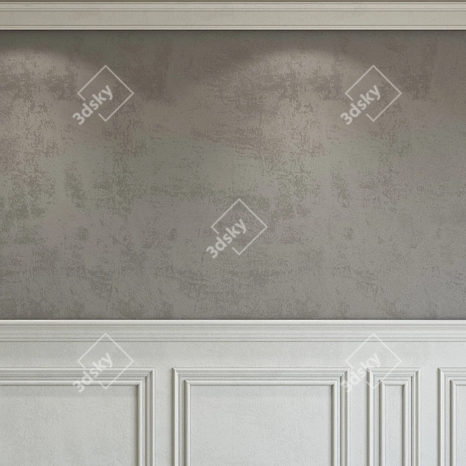 Elegant Molding Plaster 226 3D model image 3