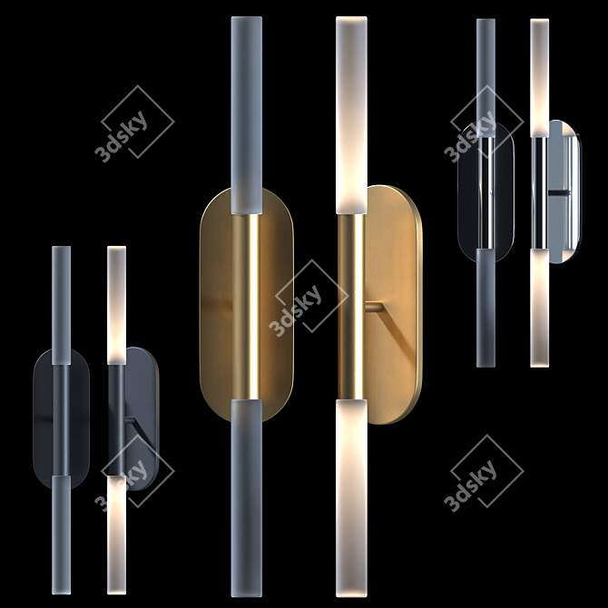 Rousseau VISUAL COMFORT Wall Lamp - Elegant Illumination Solution 3D model image 1