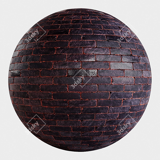 Seamless Taipa Breu Brick 3D model image 1