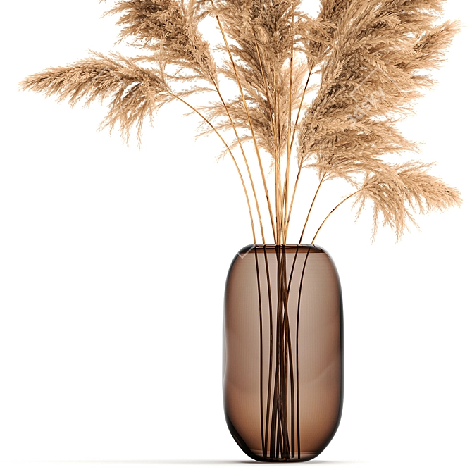 Title: Pampas Reed Bouquet 3D model image 3