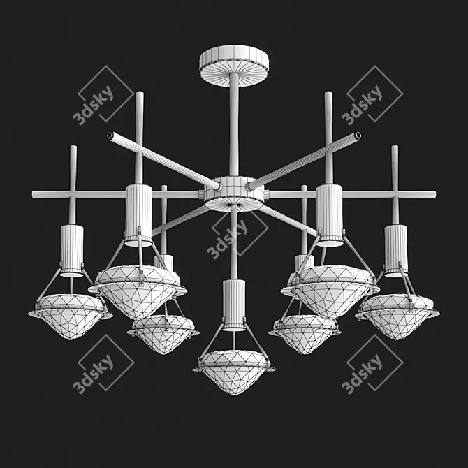 Glasgow CH Pendant Lamp 3D model image 2