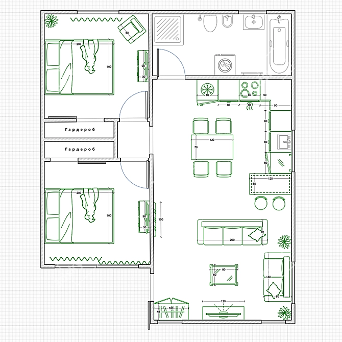 Modern Modular House: Stylish, Efficient, Affordable 3D model image 5