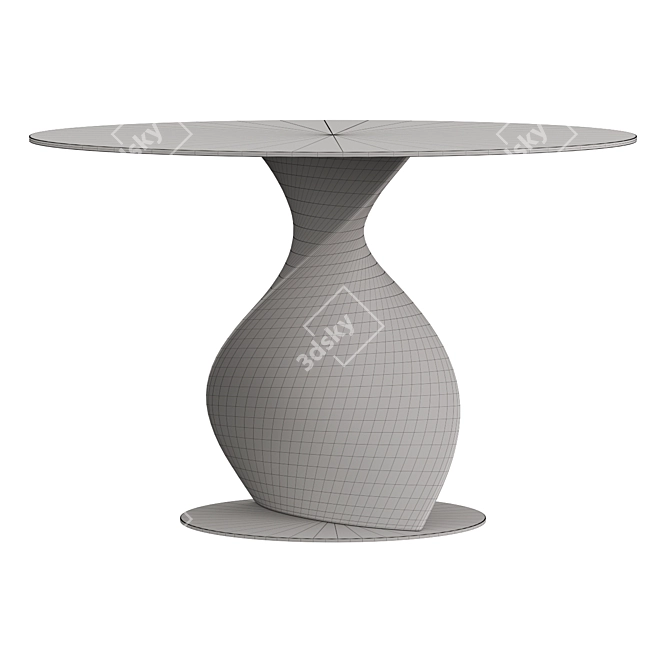 Modern Niagara Table & Lois Chair Set 3D model image 3