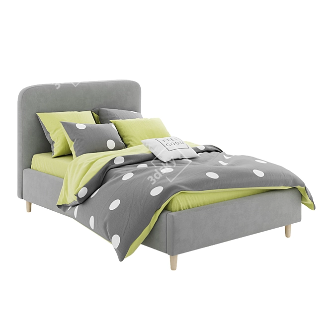 Arvika Bed: Stylish Nordmann Factory Creation 3D model image 4