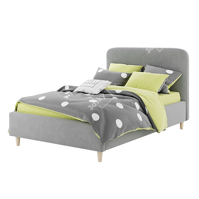 Arvika Bed: Stylish Nordmann Factory Creation 3D model image 5