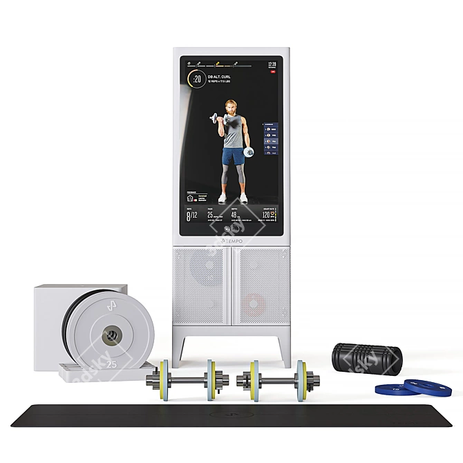 Ultimate Total Body Home Gym Set 3D model image 8