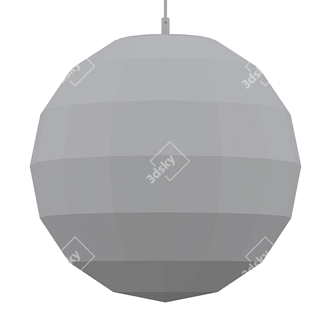 Shimmering Orb Pendant 3D model image 2