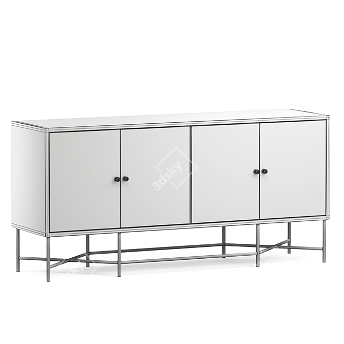 Elegant Hawthorne Console Table 3D model image 4