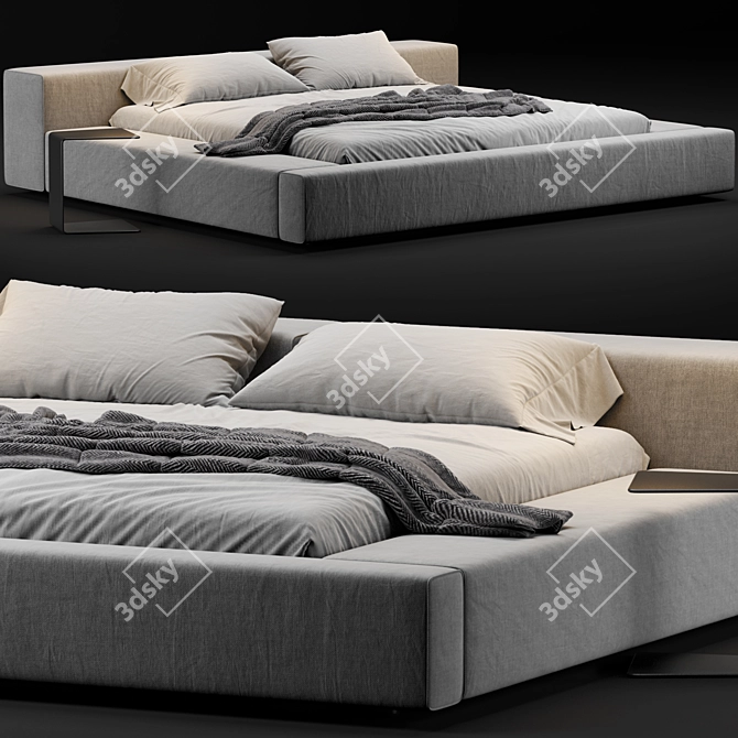 Versatile Living Divani Extra Wall Bed 3D model image 1