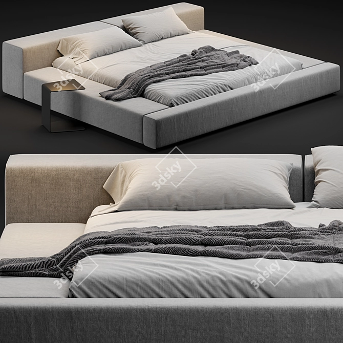 Versatile Living Divani Extra Wall Bed 3D model image 3