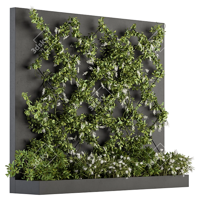 Green Wall - Outdoor Vertical Garden 3D model image 1