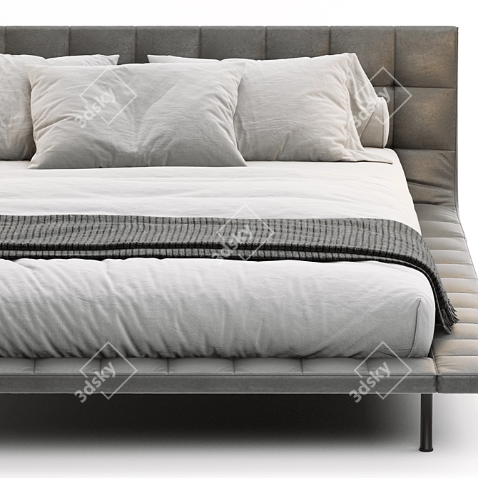 Poliform Onda: Modern and Stylish Bed 3D model image 2