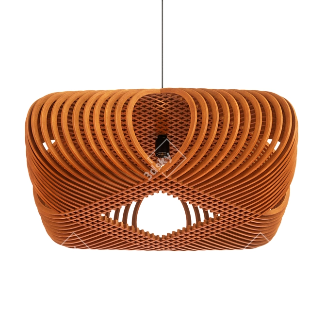 Elegant Ovals Hanglamp 3D model image 2