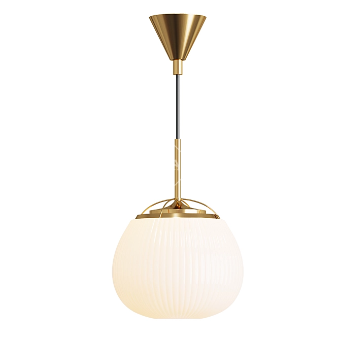 Romatti ENTE Pendant Lamp - Black & White 3D model image 1