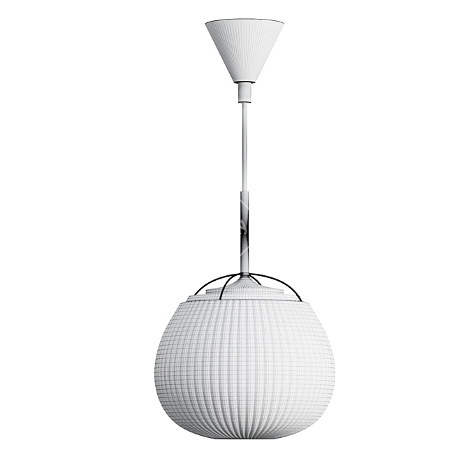 Romatti ENTE Pendant Lamp - Black & White 3D model image 2